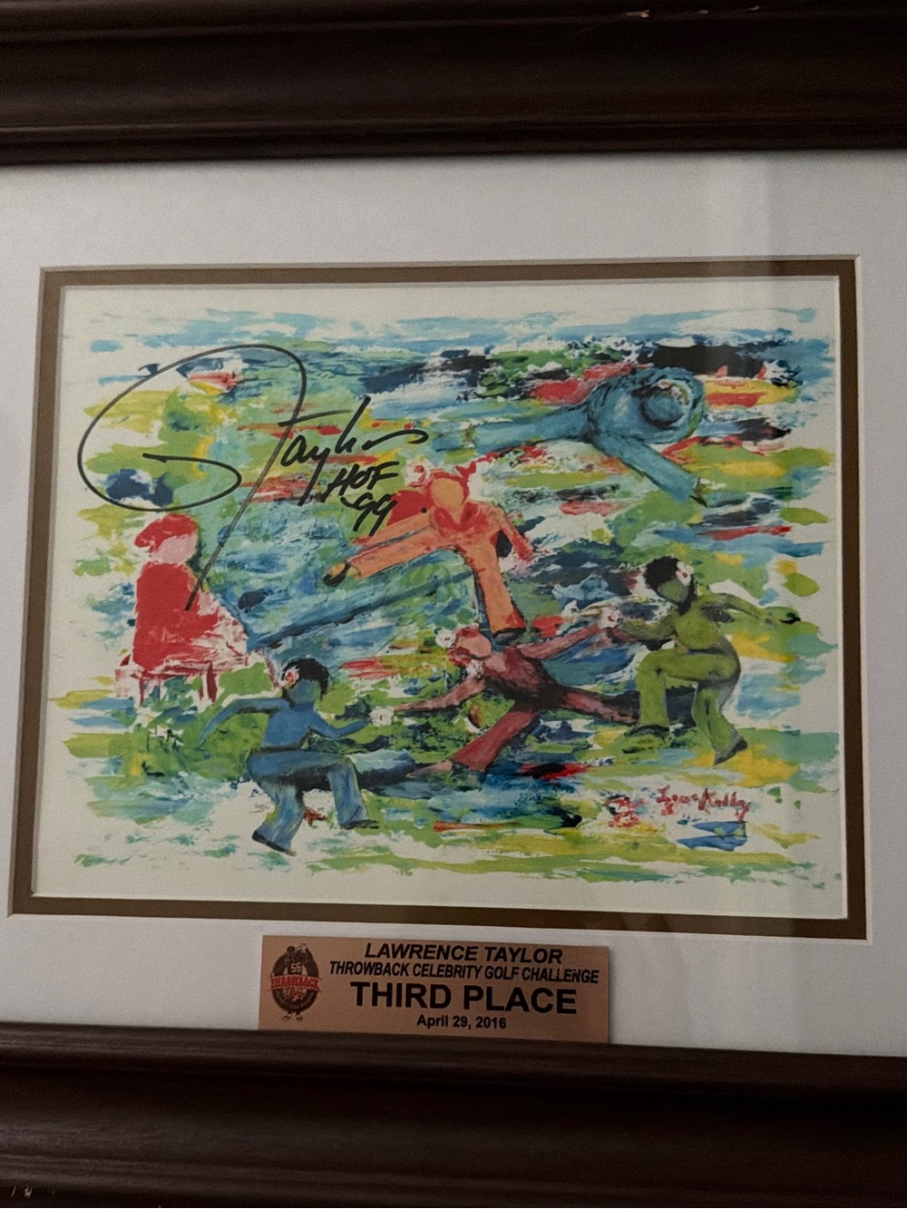 Framed Abstract Multi-Color Home Art Print